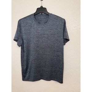 Athletic Works Mens Heathered Gray Short Sleeve Athletic T-Shirt Size M